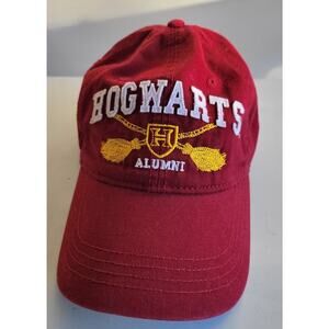 Harry Potter Hogwarts Alumni Baseball Style Cap Hat Adjustable Maroon
